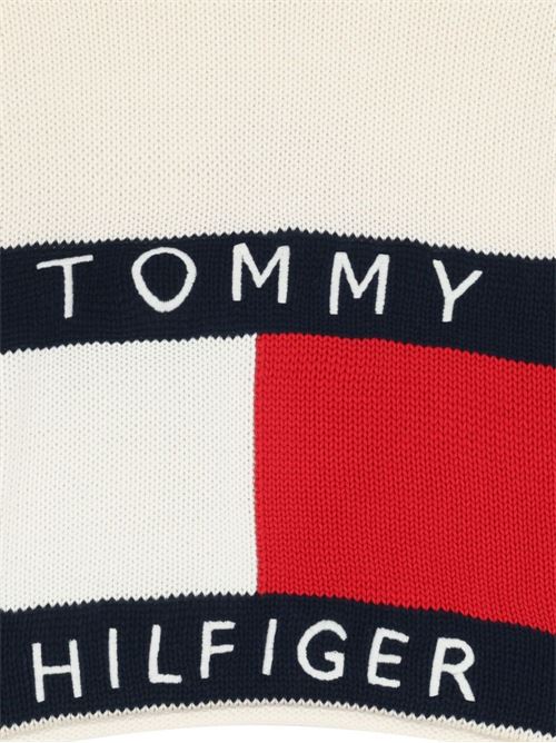 Maglia bambina Tommy Hilfiger avorio TOMMY HILFIGER KIDS | KG0KG08922YA8